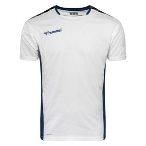 Hummel Voetbalshirt Authentic Poly - Wit/Blauw