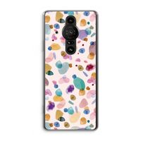 Terrazzo Memphis Pink: Sony Xperia Pro-I Transparant Hoesje