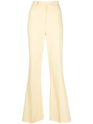 Patrizia Pepe pantalon évasé à taille haute - Jaune