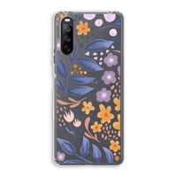 Flowers with blue leaves: Sony Xperia 10 III Transparant Hoesje