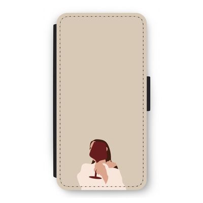 I drink wine: iPhone 12 Pro Flip Hoesje