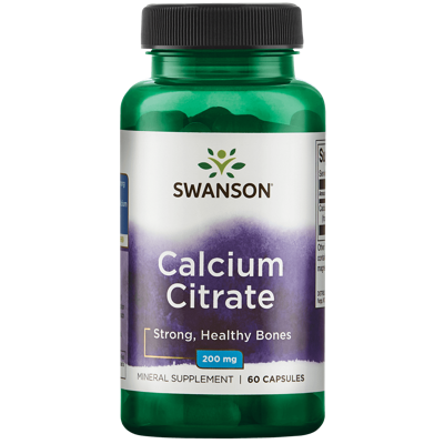 Calcium Citrate 200mg | Swanson | 60ct