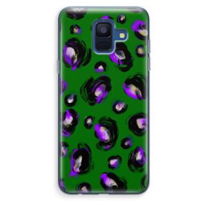 Green Cheetah: Samsung Galaxy A6 (2018) Transparant Hoesje