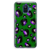 Green Cheetah: Samsung Galaxy A6 (2018) Transparant Hoesje - thumbnail