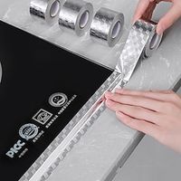 1 rol afdichtstrip tape waterdichte muursticker gootsteen rand tape kalefateren tape afdichtstrip badkamer keuken accessoires 3x1000cm/1.2''x393.7'' miniinthebox - thumbnail