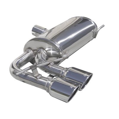 InoxCar uitlaat passend voor Audi S3 8P Sp.back 2.0 TFSi (265pk) 2008- 2x80mm X-Race (Ø65mm) IXOVAU14XR80