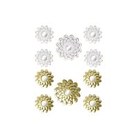 Set spiegels DKD Home Decor Spiegel Champagne Gouden Wit PP 2 Stuks (35 x 1,5 x 35 cm)