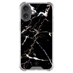 iPhone 16 shockproof hoesje - Marmer zwart