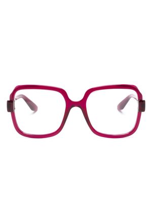 Gucci Eyewear lunettes de vue à monture carrées oversize - Rose