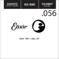 Elixir 13156 Polyweb Bronze Acoustic .056 Losse Snaar