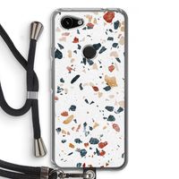 Terrazzo N°4: Pixel 3a Transparant Hoesje met koord