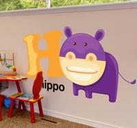 Sticker kinderkamer letter H