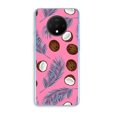 Kokosnoot roze: OnePlus 7T Transparant Hoesje