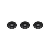 Set 3x Alpha LED mini spot kantelbaar 3Watt rond ZWART IP68 dimbaar