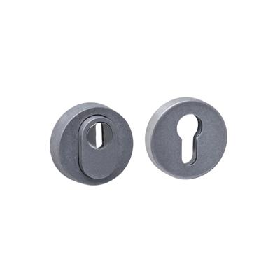 Intersteel Veiligheidsrozet SKG3 Rond met cilindergat RVS Getrommeld