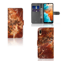 Huawei Y6 (2019) Bookcase Marmer Bruin - thumbnail