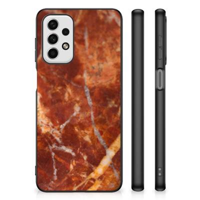 Samsung Galaxy A23 Marmeren Print Telefoonhoesje Marmer Bruin