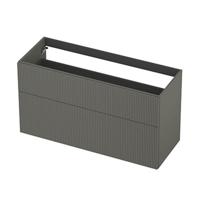 INK - Onderkast 2L A-sym Gelakt Gefr. Front - 1200x450x650 Mm - Mat Beton Groen