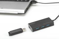 Digitus DA-70240-1 interface hub USB 3.2 Gen 1 (3.1 Gen 1) Type-A 5000 Mbit/s Zwart - thumbnail