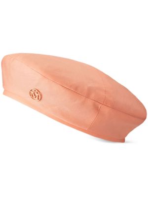 Maison Michel béret New Billy à logo appliqué - Orange