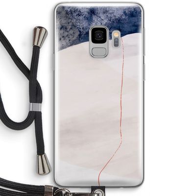 Stone White: Samsung Galaxy S9 Transparant Hoesje met koord