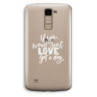 Partner in crime: LG K10 (2016) Transparant Hoesje