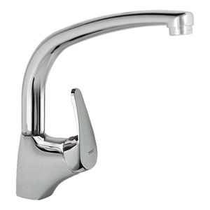 Keukenkraan Tres ECO | Opbouw | 360° Draaibaar | Mengkraan | 1-hendel | Rond | Chroom