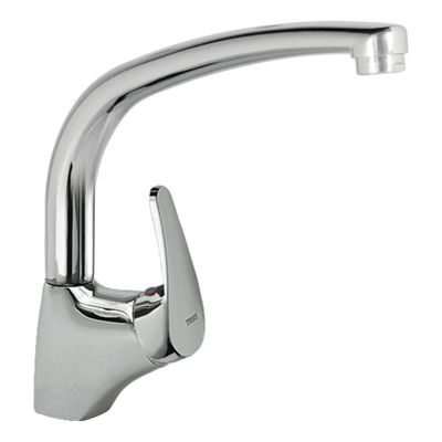 Keukenkraan Tres ECO | Opbouw | 360° Draaibaar | Mengkraan | 1-hendel | Rond | Chroom