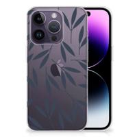 Apple iPhone 14 Pro | TPU Case | Leaves Blue