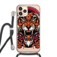 Tiger and Rattlesnakes: iPhone 11 Pro Max Transparant Hoesje met koord