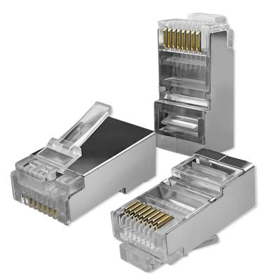 Qoltec 54554 Modulaire RJ45-connector | CAT5e | FTP |Vergulde contacten | 100 stuks