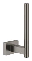 Closetrolhouder GROHE Essentials Cube Hard Graphite Geborsteld