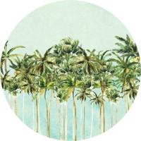 Komar Le Jardin; Komar Dots Behangcirkel Coconut Trees - D1-093
