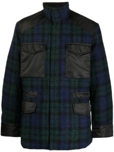 Maharishi veste à motif tartan - Noir