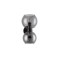 Lyora WandlampPalmer zwart met smoke glas - 9241120
