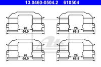 Accessoireset, schijfremblok ATE, u.a. für Chevrolet, Daewoo