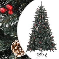 VidaXL Kunstkerstboom met standaard 150 cm pvc groen