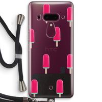 Waterijsje: HTC U12+ Transparant Hoesje met koord