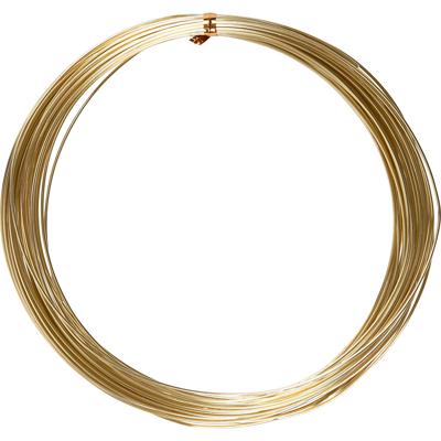 Creativ Company Alu draad, rond, dikte 1 mm, goud, 16 m/ 1 rol