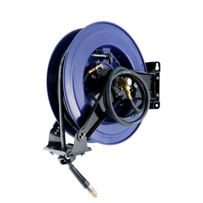 Airpress Luchtslanghaspel Wandmodel | 20 m 10 x 16 mm | 20 bar | Draaibaar met insteeknippels en universele snelkoppeling - 46622