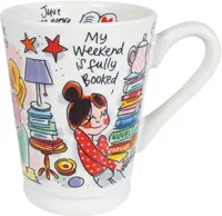 Blond Amsterdam xl mok aardewerk book lover 10x12.5cm multi