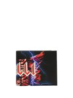 Roberto Cavalli portefeuille pliant à logo imprimé - Noir