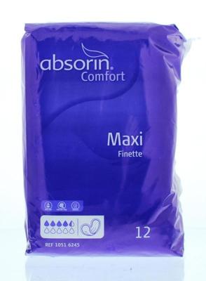 Absorin Comfort finette maxi 12 Stuks Absorin Comfort finette maxi 12 Stuks