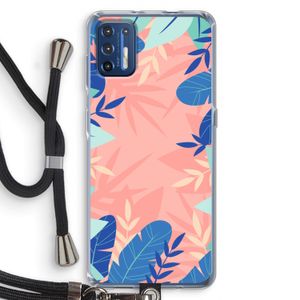 Tropisch: Motorola Moto G9 Plus Transparant Hoesje met koord