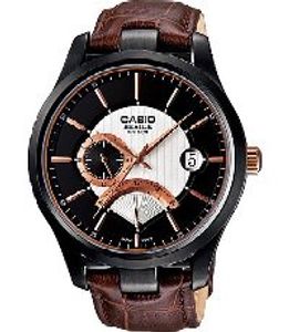 Horlogeband Casio 10427209 / BEM-308BL-1AV Leder Bruin 20mm