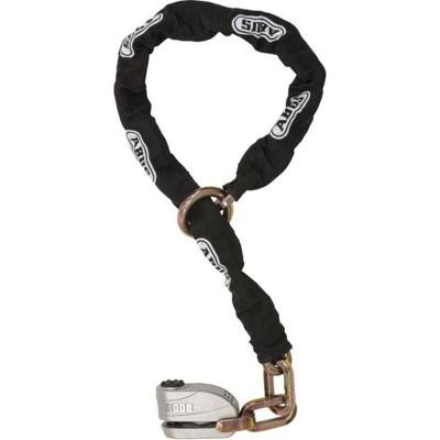 Kettingslot - ABUS - 8008/12KS120 Black Loop - 12 mm ketting - 16 mm stift - 100 dB alarm - Xplus cilinder - 2 sleutels
