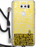 Majorelle Blue Print: LG V30 Transparant Hoesje met koord