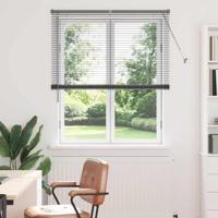 Raam Blind met gordijnen Anders Donkergrijs 120 x 175 cm Aluminium