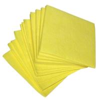 Viscose vaatdoek / werkdoek - geel non woven - 38x40cm - 10 st