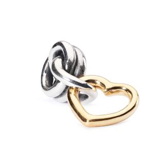 Trollbeads TAGBE-00068 Kraal Gelukkig in de Liefde zilver/goud